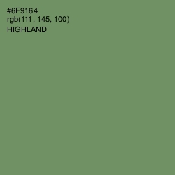 #6F9164 - Highland Color Image