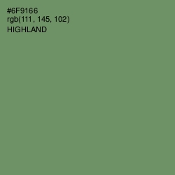 #6F9166 - Highland Color Image