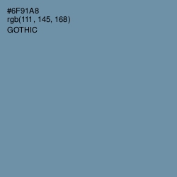 #6F91A8 - Gothic Color Image