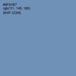 #6F91B7 - Ship Cove Color Image