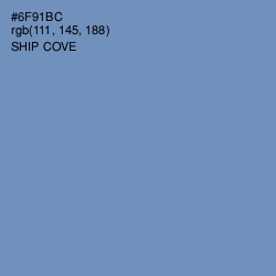 #6F91BC - Ship Cove Color Image