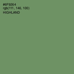 #6F9264 - Highland Color Image