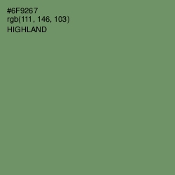 #6F9267 - Highland Color Image
