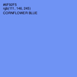 #6F92F5 - Cornflower Blue Color Image