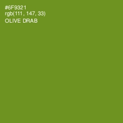 #6F9321 - Olive Drab Color Image