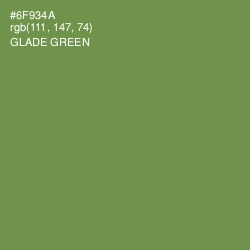 #6F934A - Glade Green Color Image