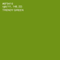 #6F9416 - Trendy Green Color Image