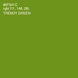 #6F941C - Trendy Green Color Image
