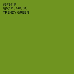 #6F941F - Trendy Green Color Image