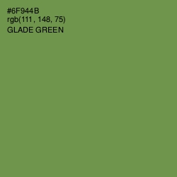 #6F944B - Glade Green Color Image