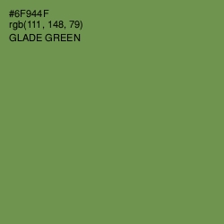 #6F944F - Glade Green Color Image