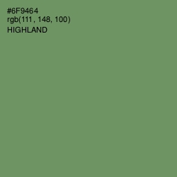 #6F9464 - Highland Color Image