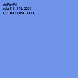 #6F94E9 - Cornflower Blue Color Image