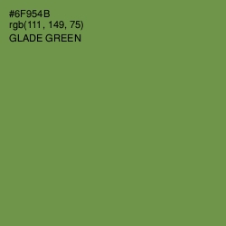 #6F954B - Glade Green Color Image
