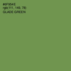 #6F954E - Glade Green Color Image