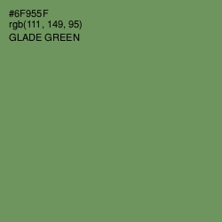 #6F955F - Glade Green Color Image