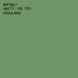 #6F9567 - Highland Color Image