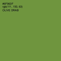 #6F963F - Olive Drab Color Image