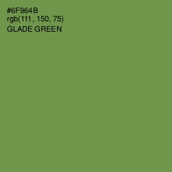 #6F964B - Glade Green Color Image