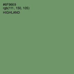 #6F9669 - Highland Color Image