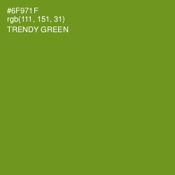 #6F971F - Trendy Green Color Image