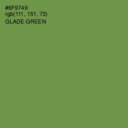 #6F9749 - Glade Green Color Image