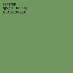 #6F975F - Glade Green Color Image