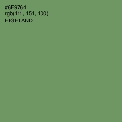 #6F9764 - Highland Color Image