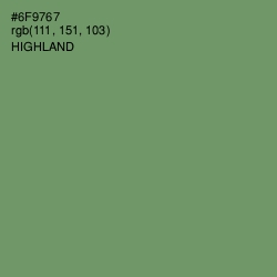 #6F9767 - Highland Color Image