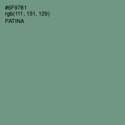 #6F9781 - Patina Color Image