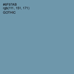 #6F97AB - Gothic Color Image