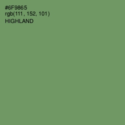 #6F9865 - Highland Color Image