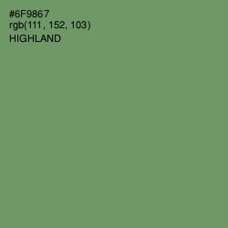 #6F9867 - Highland Color Image