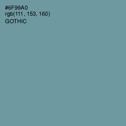 #6F99A0 - Gothic Color Image