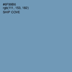 #6F99B6 - Ship Cove Color Image