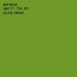 #6F9A2A - Olive Drab Color Image