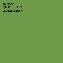 #6F9A4A - Glade Green Color Image