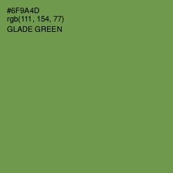 #6F9A4D - Glade Green Color Image