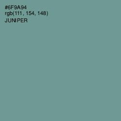 #6F9A94 - Juniper Color Image