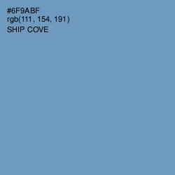 #6F9ABF - Ship Cove Color Image