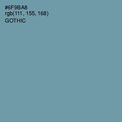 #6F9BA8 - Gothic Color Image