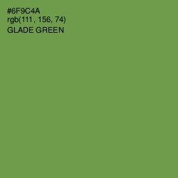 #6F9C4A - Glade Green Color Image