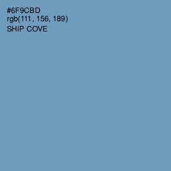 #6F9CBD - Ship Cove Color Image