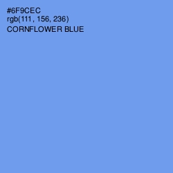 #6F9CEC - Cornflower Blue Color Image