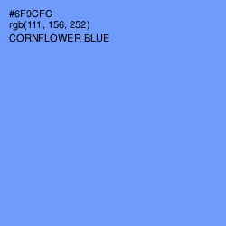 #6F9CFC - Cornflower Blue Color Image