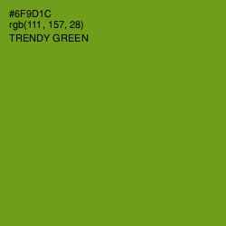 #6F9D1C - Trendy Green Color Image