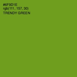 #6F9D1E - Trendy Green Color Image