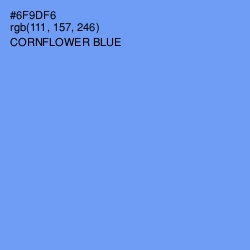 #6F9DF6 - Cornflower Blue Color Image