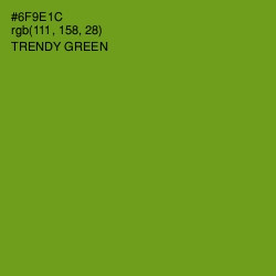 #6F9E1C - Trendy Green Color Image