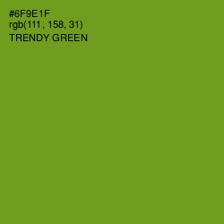 #6F9E1F - Trendy Green Color Image